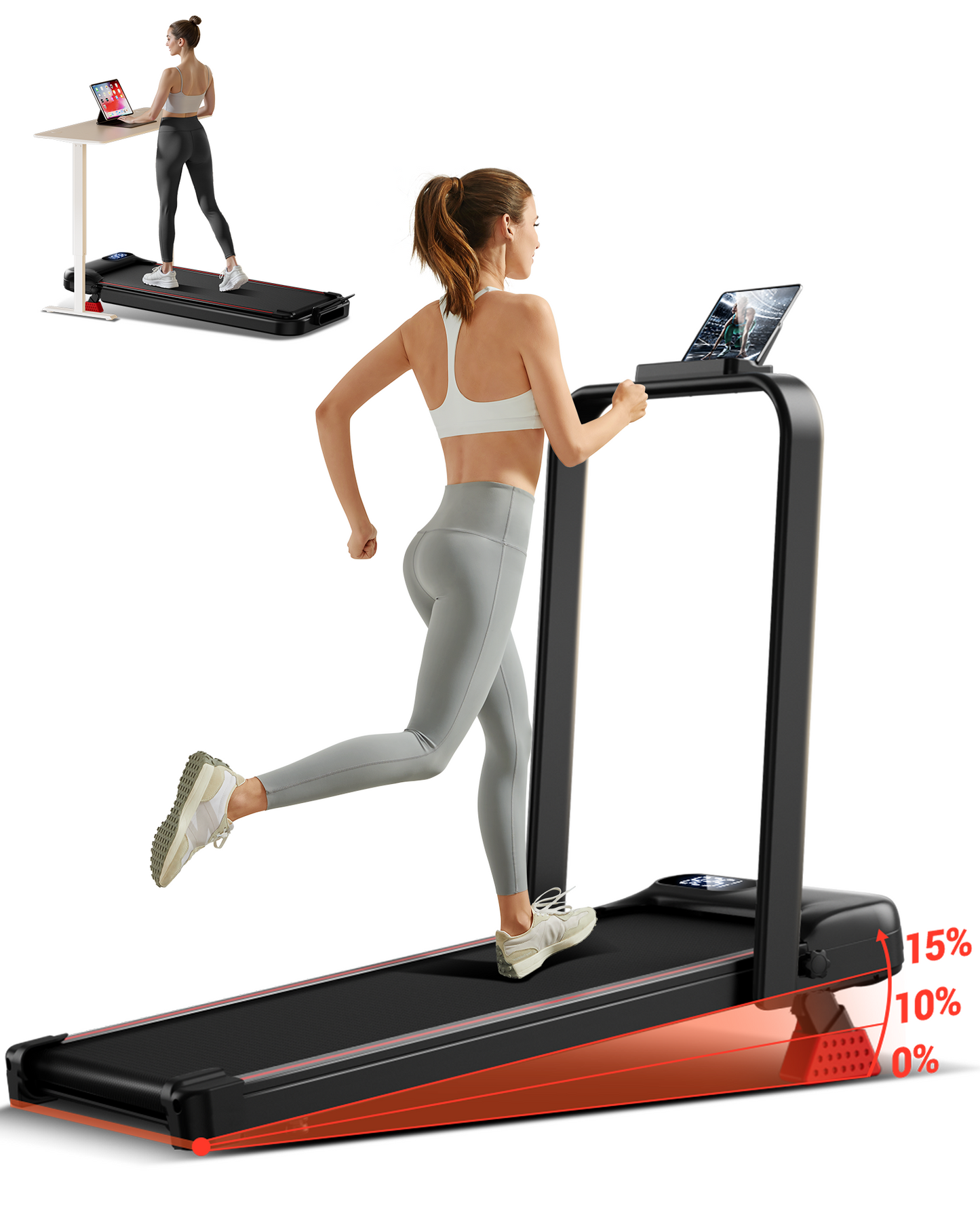 Umay U18 Walking Pad with 9%/15% Incline 1-10 km/h