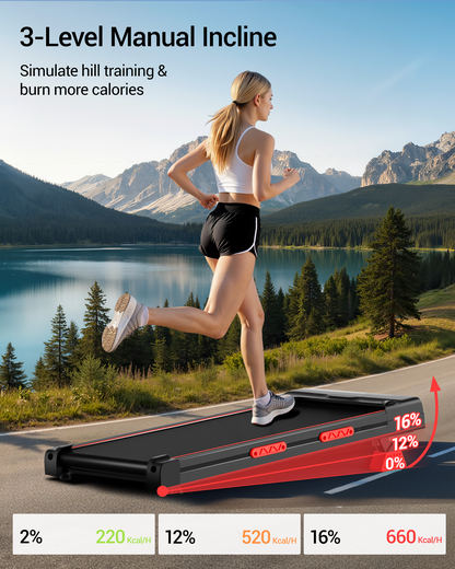 Yumay X5 Walking Pad with 16% Incline Max 10 KM/H