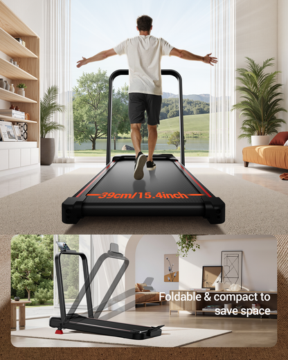 Yumay U18F Folding 3-in-1 Walking Pad with 10%/15% Incline 1-10 km/h