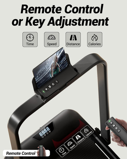 Yumay U18F Folding 3-in-1 Walking Pad with 10%/15% Incline 1-10 km/h