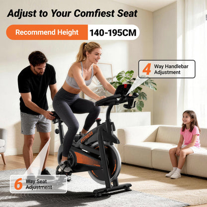 Yumay CBE10 Carbon Steel Exercise Bike with 100 Levels Resistance & App