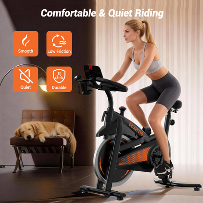 Yumay CBE10 Carbon Steel Exercise Bike with 100 Levels Resistance & App
