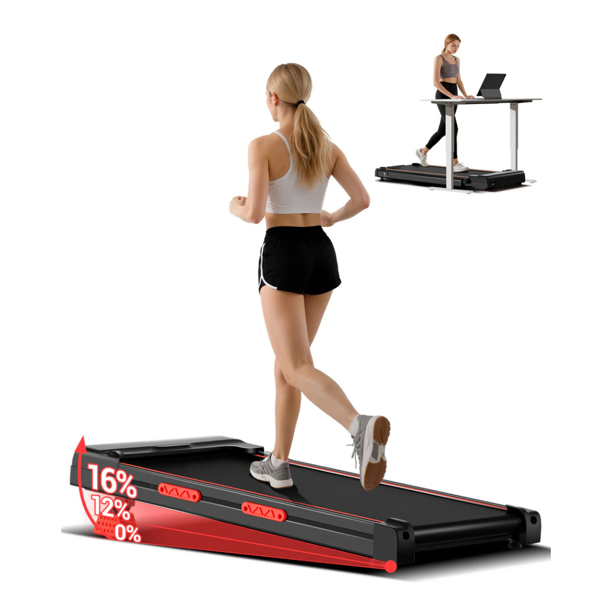 Yumay X5 Walking Pad with 16% Incline Max 10 KM/H