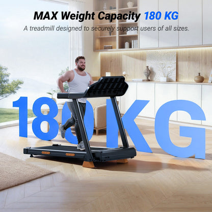 Umay SF20 Foldable Treadmill with Wider Three Screen & Holder, 15% Incline & MAX 12KM/H (New Upgrade)