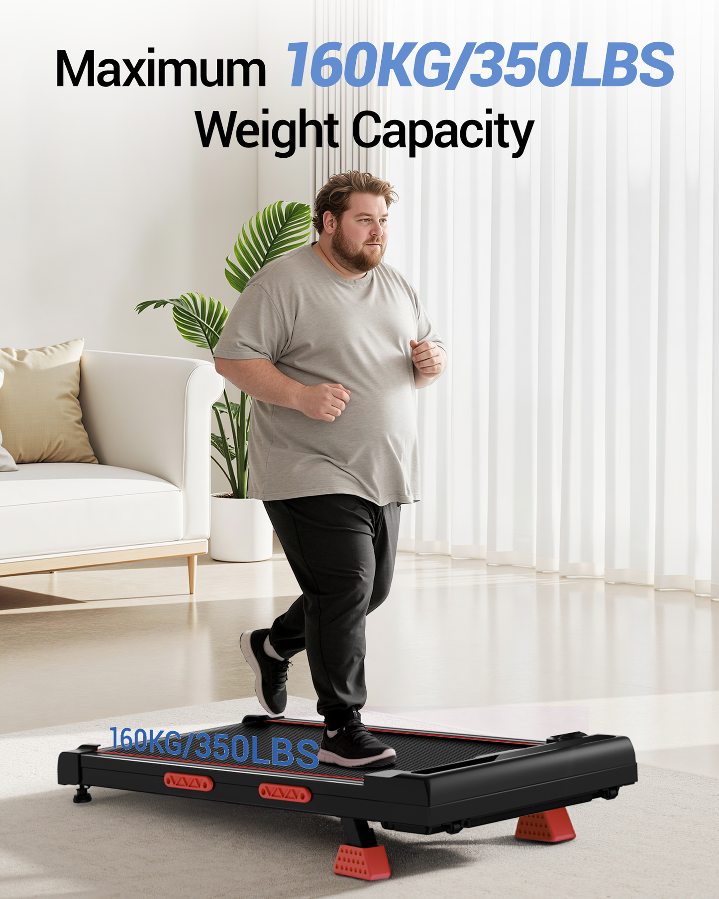 Yumay X5 Walking Pad with 16% Incline Max 10 KM/H
