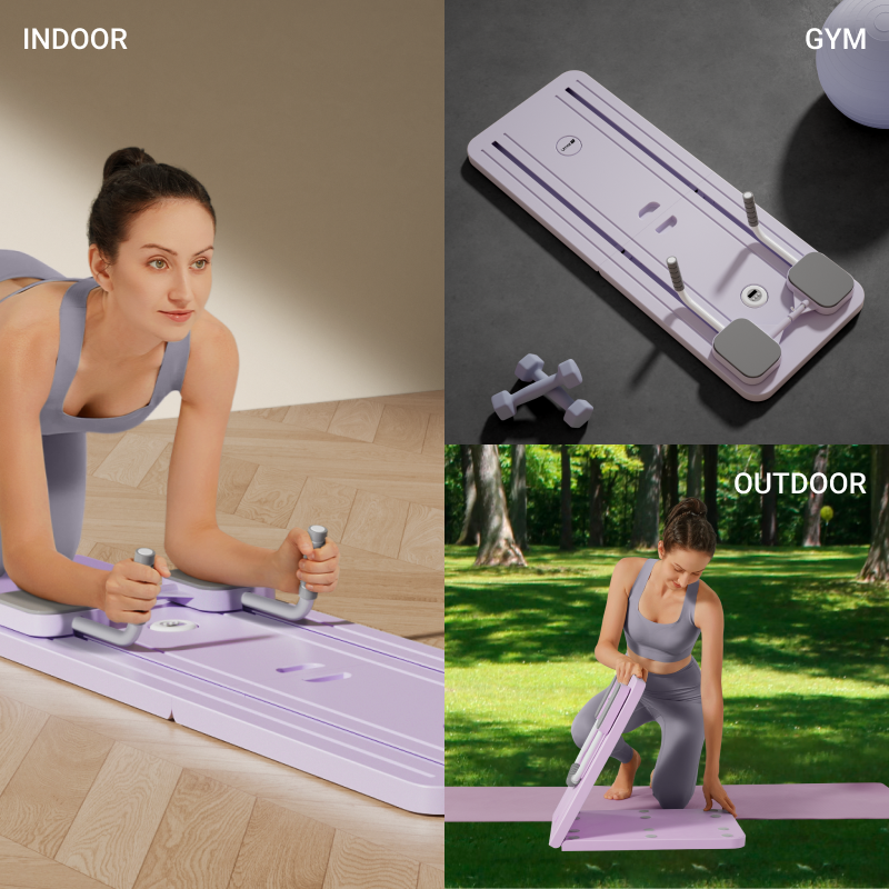 Yumay 5-in-1 Portable Pilates Board Reformer Set