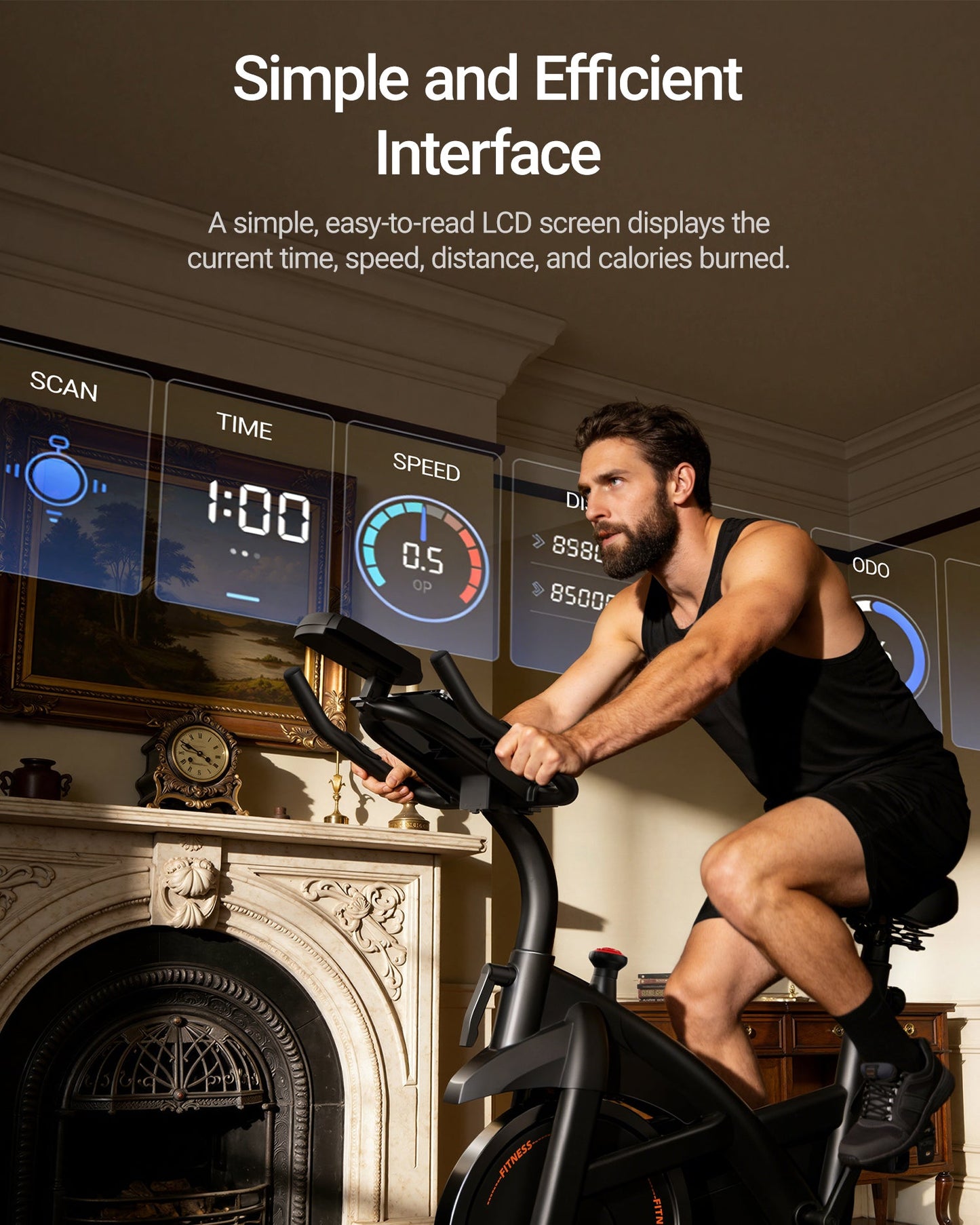 Yumay CBE30 Carbon Steel Exercise Bike with 100 Levels Resistance & App