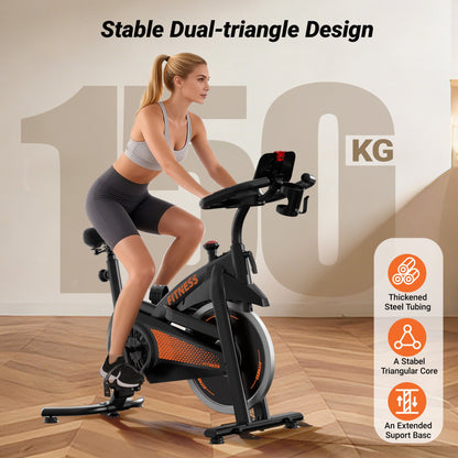 Yumay CBE10 Carbon Steel Exercise Bike with 100 Levels Resistance & App