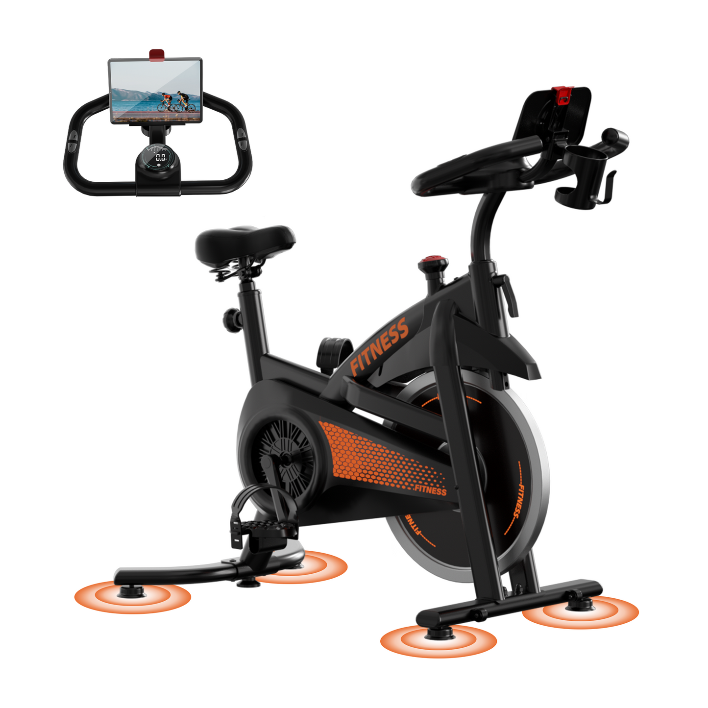 Yumay CBE10 Carbon Steel Exercise Bike with 100 Levels Resistance & App