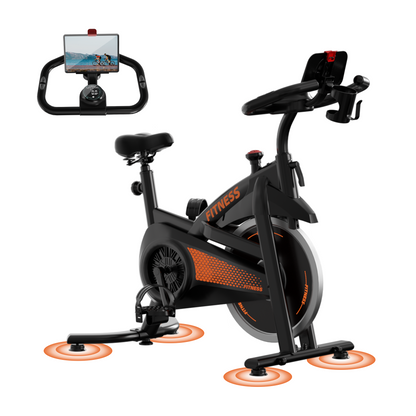 Yumay CBE10 Carbon Steel Exercise Bike with 100 Levels Resistance & App