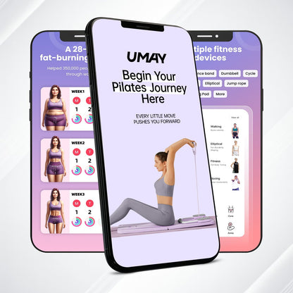 Yumay 5-in-1 Portable Pilates Board Reformer Set