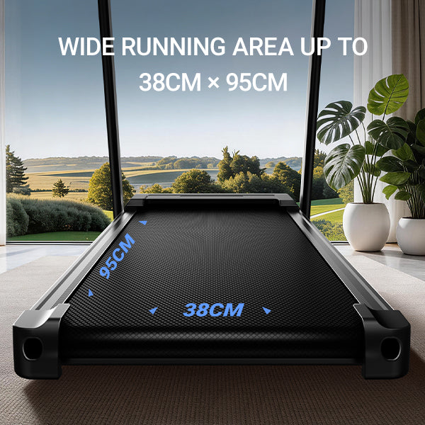 Umay SF20 Foldable Treadmill with Wider Three Screen & Holder, 15% Incline & MAX 12KM/H (New Upgrade)