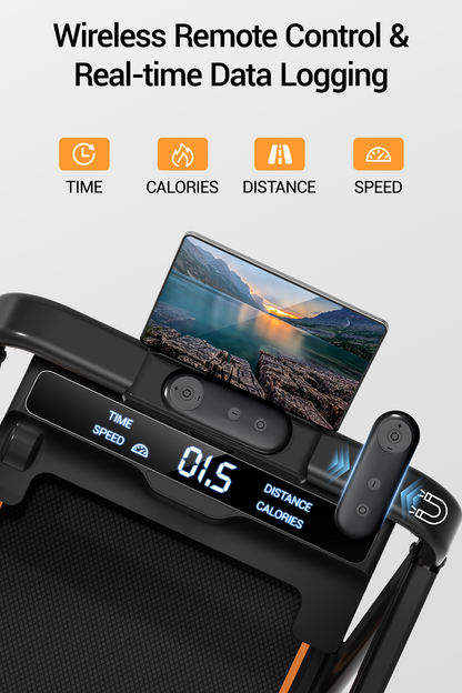 Umay X5F Folding 3-in-1 Portable Treadmill with 16% Incline Max 10 KM/H